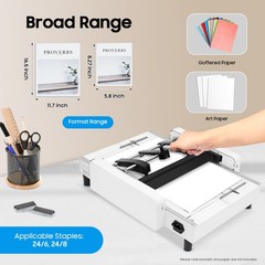 A3 Booklet Folding Binding Machine Paper Stapling Making Book Stapler Office 60W