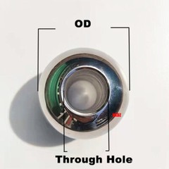 Ø2mm-60mm Stainless Steel Balls Bearing Drilling Ball With Through Hole 1mm-6mm