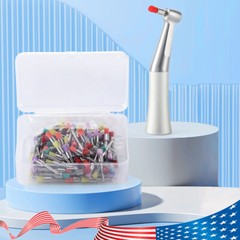 100Pcs Dental Nylon Polishing Flat Latch Polisher Prophy Brush Disposable mixed