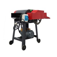 220V Hay Chopper Animals Feed Fodder Cutting Corn Straw Chaff Cutter 6 Blades