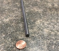 4140/4142 Steel Rod, Metric 7 mm Dia. (-0.051) x 3 FT Length