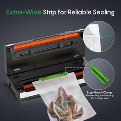 FRESKO Vacuum Sealer Machine with Automatic Bag Detection, Double Heat Seal/kit