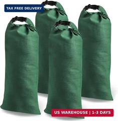Yopay 4 Pack Sandbags for Flooding, Reusable Flood Water Barrier Sand Bags, 27″x