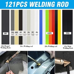 100W Plastic Welding Kit, Welder Soldering Iron Kit with 121pcs Blue