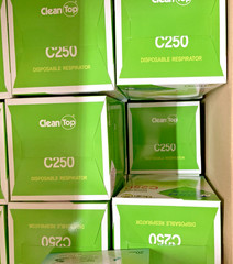 Clean Top Ever Green NIOSH N95 Particulate Respirators 1 CS/24 Boxes of 20