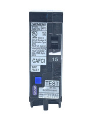 Siemens QA115AFCN 15A 1P AFCI Arc Fault Circuit Breaker 120V Plug-On Neutral NEW