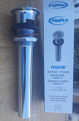 Sink Drain Assembly (1-1/4″) PROFLO PFGD100 Chrome Grid Bathroom
