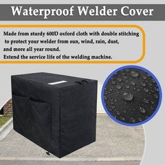 Heavy-Duty Waterproof Welder Cover, 600D Oxford Fabric for Engine Welders 30″Hx2