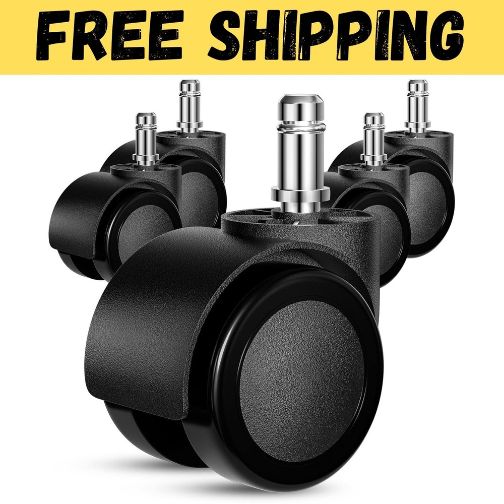 Office Chair Wheels Replacement 5 Pcs 2 Inch Office Chair Casters Heavy Duty