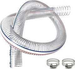 PEISONGFEI 1 1/4 Inch ID x 1 1/2 Inch OD Heavy-Duty Steel Wire Suction PVC