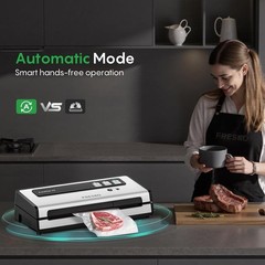 FRESKO Vacuum Sealer Machine with Automatic Bag Detection, Double Heat Seal/kit