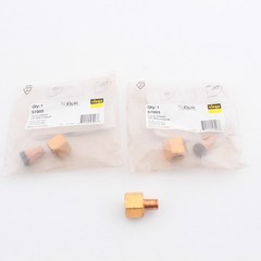 Viega 57003 PureFlow Bronze PEX Press Lav Adapter with 1/2″ by 1/2″ Press x Lav