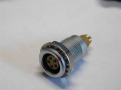 LEMO FGG.0B.305.CLAD52Z 5pos Male Push-Pull Connector W/ Smiths LEMO Type Socket