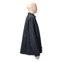 Flame-Resistant Welding Jacket, Black, Durable Cloth, Safety Gear for Welders