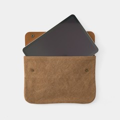 Traveler’s Company TF Canvas Pouch M Blue Cotton Leather Made in Thailand