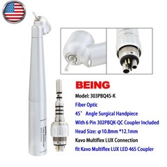 BEING High Speed Handpiece Fiber Optic Surgical 45° Angle KaVo Multiflex Coupler