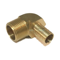 5/8 HOSE BARB ELBOW X 3/4 MALE NPT Brass Pipe Fitting Thread Gas Fuel Water Air