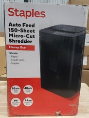 Brand New Staples 150-Sheet Micro-Cut Multi-Media Shredder