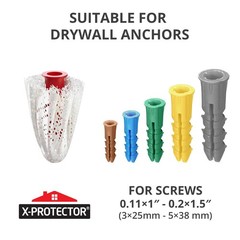 X-Protector Patches for Anchors – 20 PCS Set of 2 Sizes – Loose Wall Anchor F…