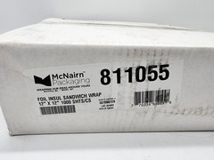 McNairn 811055 Insulated Foil Sandwich Wrap 12×12 1000 Sheets Case