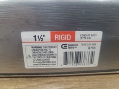 (Retail $180) *10* 1-1/2 in. Rigid Metal Conduit RMC Threaded R755 Type LB