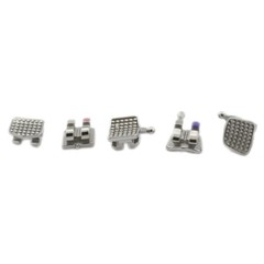 Dental Ortho Brackets Orthodontic Braces Roth MBT 022 018 345 Hook Twin Metal