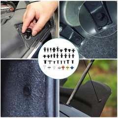 1105PCS Car Retainer Auto Fasteners Body Plastic Trim Clips Pin Rivet Bumper Kit