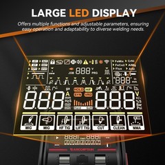 ARCCAPTAIN MIG205MP 9-in-1 205A MIG Welder w/ App Control 120V/240V Dual Voltage