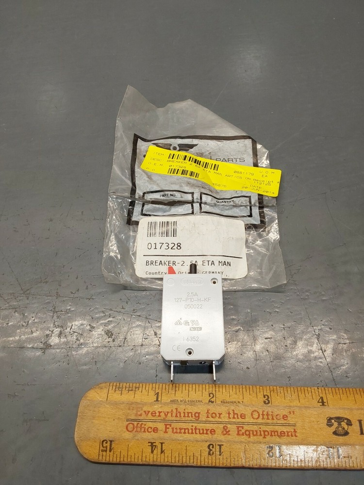 New E-T-A 2.5-Amp 250VAC-28VDC Resettable Circuit Breaker 127-P10-H-KF.