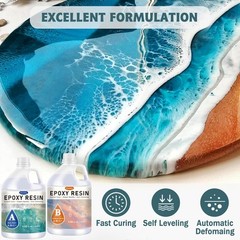 2 Gallon Epoxy Resin Kit – Crystal Clear High-Gloss Self-Leveling for Tabletops