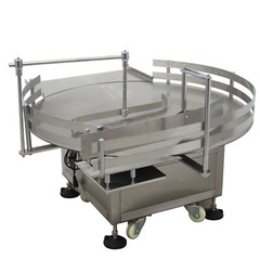 Bottles Accumulation Table39.3″ Dia. Bottle Turn Rotary Sorter w/Wheel 30.7″ H