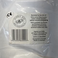 Humble Bee 210 Polycotton Beekeeping Veil with Round Hat Linen … New Open Pack