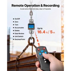 Uimoso Digital Crane Scale 6600 lbs/3000 kg Industrial Heavy-Duty Hanging Scale
