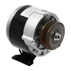 Brushed Motor Gear Reduction Electric Motor Gear Motor w/ Belt Pulley 12VDC 250W