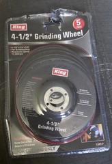 King 5-pc 4-1/2″ Cut-Off GRINDING WHEEL SET, Silicone Carbide, 13300 RPM Max