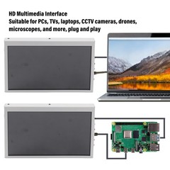 7 Inch Portable Touch Screen 1024 X 600 IPS LCD HD Multimedia Interface Sma EEWV