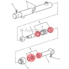 Lift Cyl Seal Kit For Ford New Holland 7106 7108 7308 CASE L130 Replaces 9600670