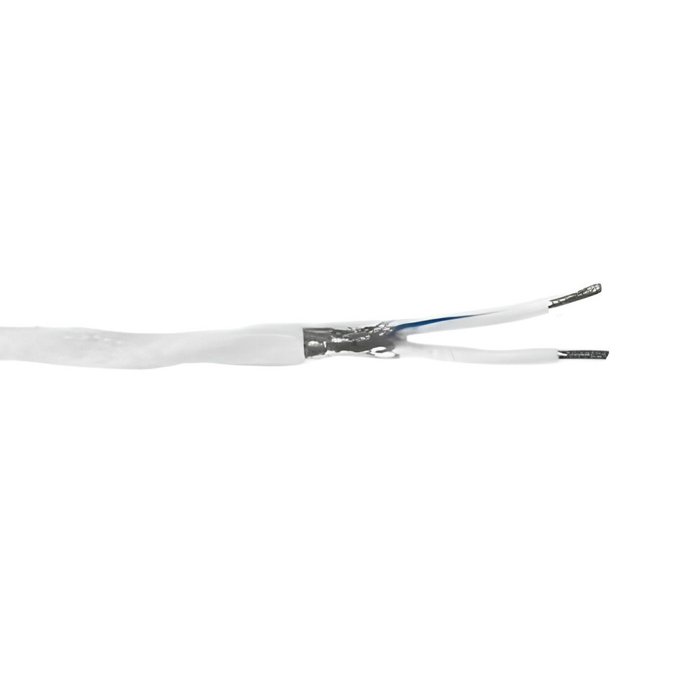 100′ M27500-22TG2T14 22 AWG 2 Conductor TG-14 Mil-Spec Cable 150°C White 600V