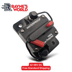 100 Amp Waterproof Circuit Breaker Auto/Marine/Solar 12-48V DC Manual Reset