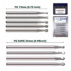 Dental Carbide Burs Surgical Burr Carbide FG 19mm FGOS FG SL 25mm 557 6 8
