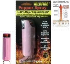 HOT ON MARKET Women Pepper Spray 1. 4 1/2 oz PINK MOLDED Keychain SELF DEFENSE