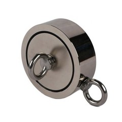 500 – 1300Lbs Pull Force Double Sided Strong Fishing Magnet Kit Rope Carabiner