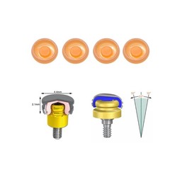 US Dental Overdenture Retention Cap Male Processing Inserts OSS Locator Abutment