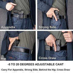 IWB Holster for Taurus 85 & S&W J-Frame Revolvers (637,642,638,43,442), Insid…
