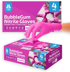 4 Mil – Fuchsia Pink Nitrile Gloves – Disposable Latex Free & Powder Free– Chemi