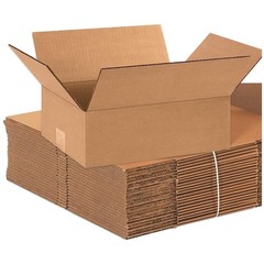 Durable Kraft Corrugated Boxes 25-Pack