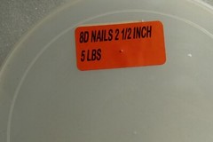 5 Lb Box Grip Rite 8D 2-1/2 Inch Common Nails Smooth Approximate 449 Pcs