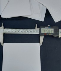 115 mm x 100 mm x 0.625 mm THICK ALUMINA CERAMIC SUBSTRATE 98.0 % No.: 514