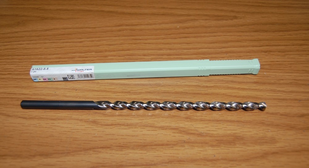 DRILL 8.5mm EXTENDED 2 FLUTE HSS WALTER A1622-8.5 #5062634