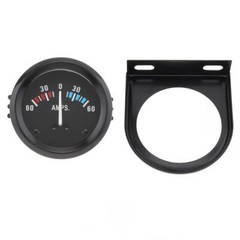 Ammeter Gauge, 12V Universal 52m/2in 60-0-60 Vehicle AMP Ampere Meter